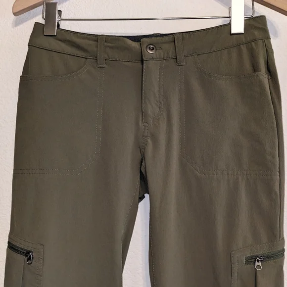 Patagonia Pants Womens Size 4 Green Hiking Outdoor Camping Nylon Pockets Ladies - Picture 2 of 7